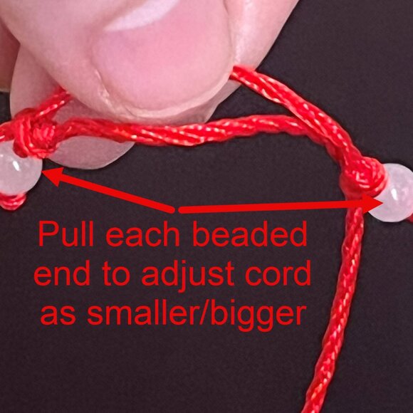 Green Laughing Buddha Glass Pendant on Adjustable Red Cord Necklace - Picture 8 of 9